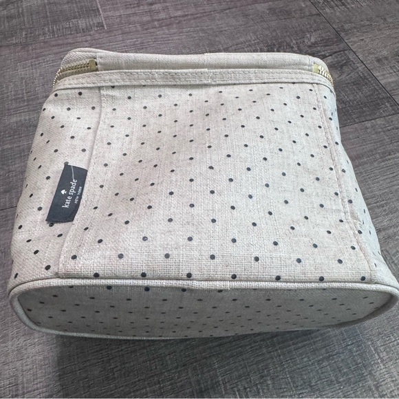 Kate Spade Cream and Black Dot Cosmetic Bag - Picture 4 of 7